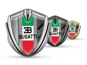 Bugatti 3D Emblem Abzeichen Luxus Finish Legierung 3D Detail